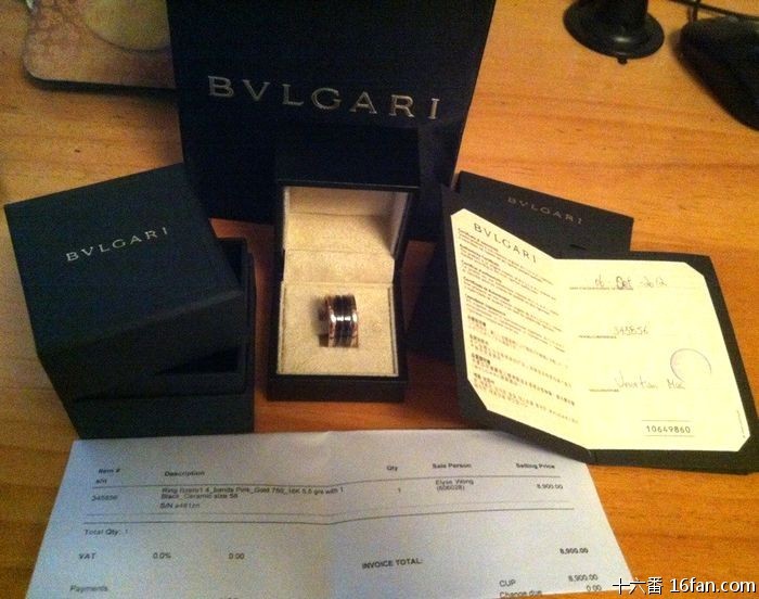 戒指包装未拆封!绝对正品支持验货! 宝格丽(bvlgari) b.