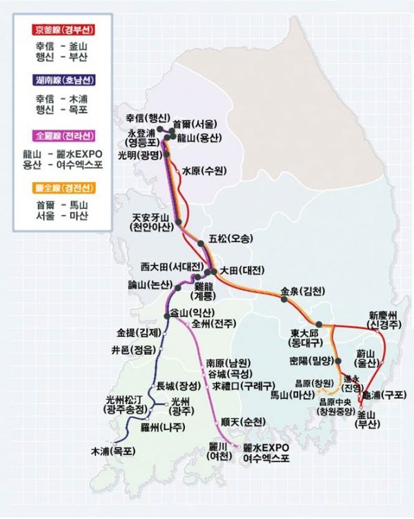 2020 韩国首尔火车攻略(首尔火车路线图/首尔火车订票